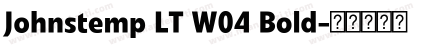 Johnstemp LT W04 Bold字体转换